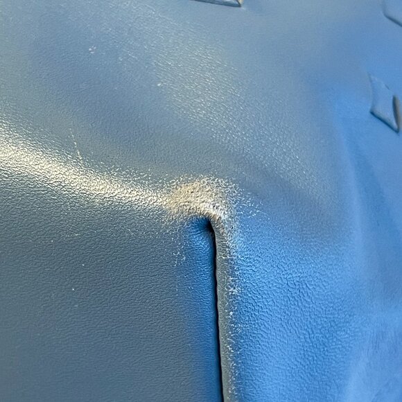 BOTTEGA VENETA Regent Intrecciato Nappa Leather Tote Bag, Blue - Preowned - Picture 7 of 16